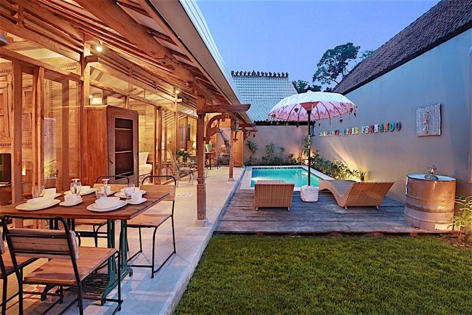 Villa Joglo Batu Belig Canggu  Ngoại thất bức ảnh